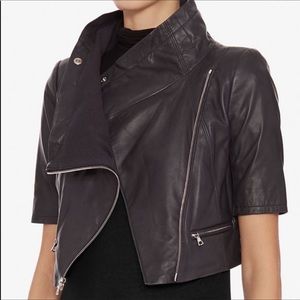 Yigal Azrouel cropped leather  jacket